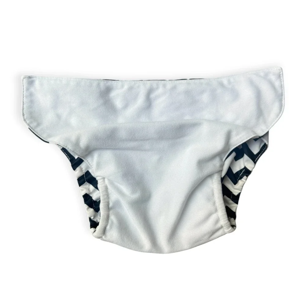 Mama Koala Cloth Diaper Covers Set of 2 Polka Dot Chevron Red Black White Snaps